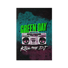 Обложка для паспорта матовая кожа с принтом Green Day , натуральная матовая кожа | размер 19,3 х 13,7 см; прозрачные пластиковые крепления | Тематика изображения на принте: green day | rock | грин дей | рок