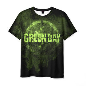 Мужская футболка 3D с принтом Green Day , 100% полиэфир | прямой крой, круглый вырез горловины, длина до линии бедер | green day | rock | грин дей | рок