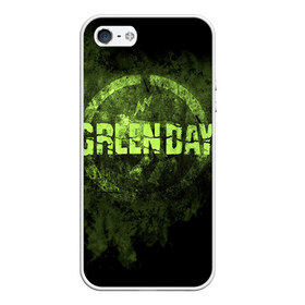 Чехол для Apple iPhone 5/5S силиконовый с принтом Green Day , Силикон | Область печати: задняя сторона чехла, без боковых панелей | Тематика изображения на принте: green day | rock | грин дей | рок