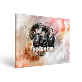 Холст прямоугольный с принтом Green Day , 100% ПВХ |  | green day | rock | грин дей | рок