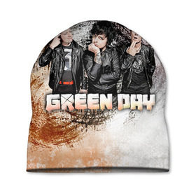 Шапка 3D с принтом Green Day , 100% полиэстер | универсальный размер, печать по всей поверхности изделия | green day | rock | грин дей | рок
