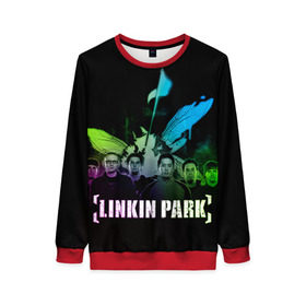 Женский свитшот 3D с принтом Linkin Park , 100% полиэстер с мягким внутренним слоем | круглый вырез горловины, мягкая резинка на манжетах и поясе, свободная посадка по фигуре | linkin park | rock | линкин парк | рок
