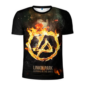 Мужская футболка 3D спортивная с принтом Linkin Park , 100% полиэстер с улучшенными характеристиками | приталенный силуэт, круглая горловина, широкие плечи, сужается к линии бедра | linkin park | rock | линкин парк | рок