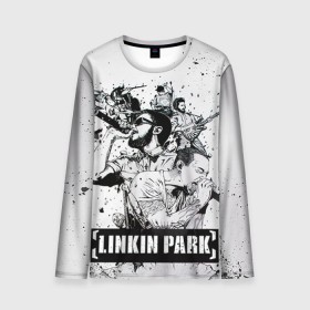 Мужской лонгслив 3D с принтом Linkin Park , 100% полиэстер | длинные рукава, круглый вырез горловины, полуприлегающий силуэт | linkin park | rock | линкин парк | рок
