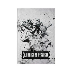 Обложка для паспорта матовая кожа с принтом Linkin Park , натуральная матовая кожа | размер 19,3 х 13,7 см; прозрачные пластиковые крепления | linkin park | rock | линкин парк | рок