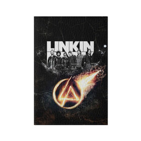 Обложка для паспорта матовая кожа с принтом Linkin Park , натуральная матовая кожа | размер 19,3 х 13,7 см; прозрачные пластиковые крепления | Тематика изображения на принте: linkin park | rock | линкин парк | рок