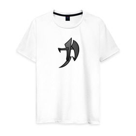 Мужская футболка хлопок с принтом Иероглиф Сила , 100% хлопок | прямой крой, круглый вырез горловины, длина до линии бедер, слегка спущенное плечо. | japan | power | восток | сила | тату | япония | японский иероглиф 