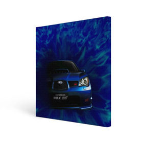 Холст квадратный с принтом Subaru , 100% ПВХ |  | Тематика изображения на принте: impreza | jdm | sti | subaru | wrx