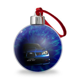 Ёлочный шар с принтом Subaru , Пластик | Диаметр: 77 мм | Тематика изображения на принте: impreza | jdm | sti | subaru | wrx