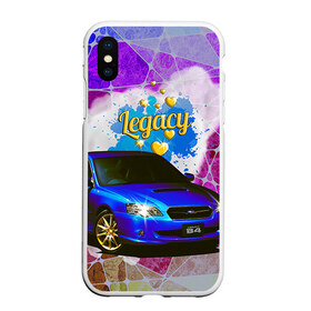 Чехол для iPhone XS Max матовый с принтом Subaru Legacy , Силикон | Область печати: задняя сторона чехла, без боковых панелей | b4 | jdm | legacy | subaru