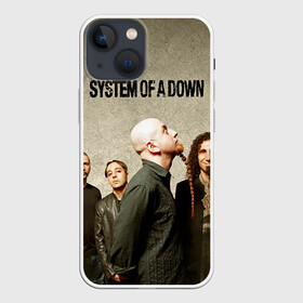 Чехол для iPhone 13 mini с принтом System of a Down ,  |  | hard rock | metal | rock | serj | system of a down | tankian | метал | рок | систем | танкян | хардрок