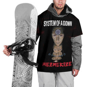 Накидка на куртку 3D с принтом System of a Down , 100% полиэстер |  | hard rock | metal | rock | serj | system of a down | tankian | метал | рок | систем | танкян | хардрок