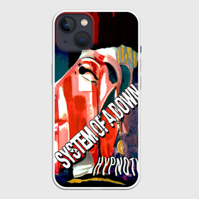 Чехол для iPhone 13 с принтом System of a Down ,  |  | hard rock | metal | rock | serj | system of a down | tankian | метал | рок | систем | танкян | хардрок