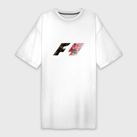 Платье-футболка хлопок с принтом Formula 1 ,  |  | 1 | f | f1 | formula | один | формула