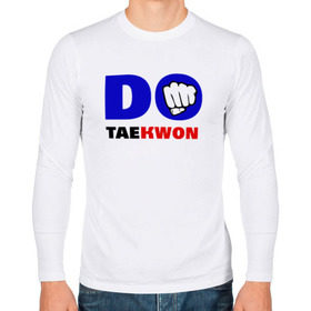 Мужской лонгслив хлопок с принтом Do taekwon-do , 100% хлопок |  | Тематика изображения на принте: тхэквондо