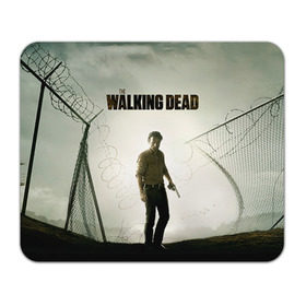 Коврик прямоугольный с принтом The Walking Dead , натуральный каучук | размер 230 х 185 мм; запечатка лицевой стороны | зомби