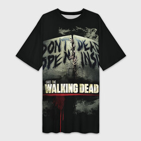 Платье-футболка 3D с принтом The Walking Dead ,  |  | зомби