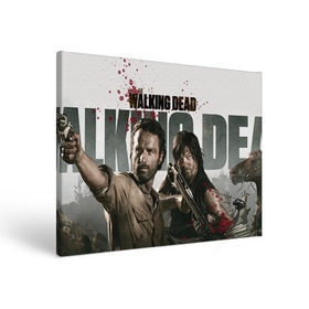 Холст прямоугольный с принтом The Walking Dead , 100% ПВХ |  | Тематика изображения на принте: зомби