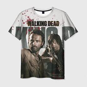 Мужская футболка 3D с принтом The Walking Dead , 100% полиэфир | прямой крой, круглый вырез горловины, длина до линии бедер | Тематика изображения на принте: зомби