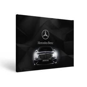 Холст прямоугольный с принтом Mercedes , 100% ПВХ |  | amg | benz | mercedes | бенс | бенц | мерседес