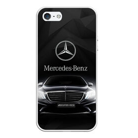 Чехол для iPhone 5/5S матовый с принтом Mercedes , Силикон | Область печати: задняя сторона чехла, без боковых панелей | 