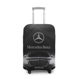 Чехол для чемодана 3D с принтом Mercedes , 86% полиэфир, 14% спандекс | двустороннее нанесение принта, прорези для ручек и колес | amg | benz | mercedes | бенс | бенц | мерседес