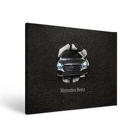 Холст прямоугольный с принтом Mercedes , 100% ПВХ |  | amg | benz | mercedes | бенс | бенц | кожа | мерседес