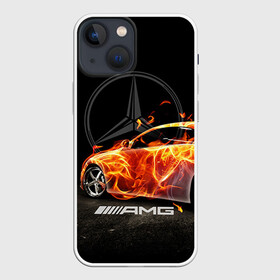 Чехол для iPhone 13 mini с принтом Mercedes ,  |  | amg | benz | mercedes | бенс | бенц | мерседес
