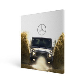 Холст квадратный с принтом Mercedes , 100% ПВХ |  | Тематика изображения на принте: amg | benz | gelentvagen | mercedes | бенс | бенц | гелентваген | гелик | мерседес