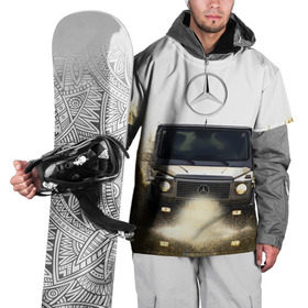 Накидка на куртку 3D с принтом Mercedes , 100% полиэстер |  | Тематика изображения на принте: amg | benz | gelentvagen | mercedes | бенс | бенц | гелентваген | гелик | мерседес