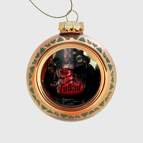 Стеклянный ёлочный шар с принтом Fallout , Стекло | Диаметр: 80 мм | fallout | бункер | постапокалиптические | фалаут | фаллаут | фолаут | фоллаут