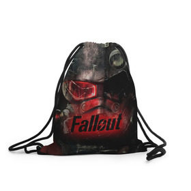 Рюкзак-мешок 3D с принтом Fallout , 100% полиэстер | плотность ткани — 200 г/м2, размер — 35 х 45 см; лямки — толстые шнурки, застежка на шнуровке, без карманов и подкладки | fallout | бункер | постапокалиптические | фалаут | фаллаут | фолаут | фоллаут