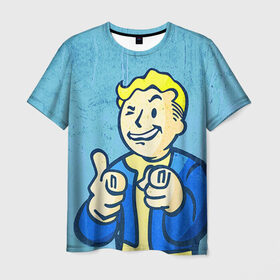 Мужская футболка 3D с принтом Fallout , 100% полиэфир | прямой крой, круглый вырез горловины, длина до линии бедер | Тематика изображения на принте: boy | fallout | vault | бункер | постапокалиптические | фалаут | фаллаут | фолаут | фоллаут