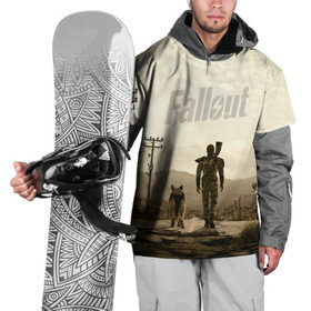 Накидка на куртку 3D с принтом Fallout , 100% полиэстер |  | Тематика изображения на принте: fallout | бункер | постапокалиптические | фалаут | фаллаут | фолаут | фоллаут