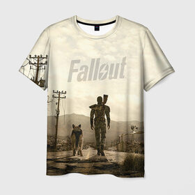 Мужская футболка 3D с принтом Fallout , 100% полиэфир | прямой крой, круглый вырез горловины, длина до линии бедер | fallout | бункер | постапокалиптические | фалаут | фаллаут | фолаут | фоллаут