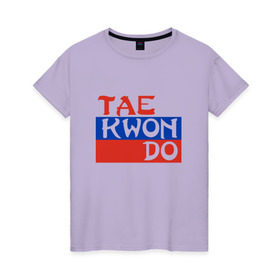Женская футболка хлопок с принтом Taekwondo Россия , 100% хлопок | прямой крой, круглый вырез горловины, длина до линии бедер, слегка спущенное плечо | тхэквондо