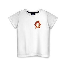 Детская футболка хлопок с принтом Ностальгия: Пионер , 100% хлопок | круглый вырез горловины, полуприлегающий силуэт, длина до линии бедер | ностальгия: пионерпионерия | ссср