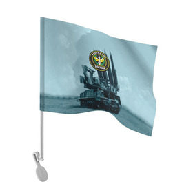 Флаг для автомобиля с принтом Войска Противовоздушной обороны , 100% полиэстер | Размер: 30*21 см | армия | войска | всадники апокалипсиса | пво | ракетчики | тополя