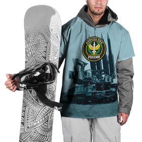 Накидка на куртку 3D с принтом Войска Противовоздушной обороны , 100% полиэстер |  | армия | войска | всадники апокалипсиса | пво | ракетчики | тополя
