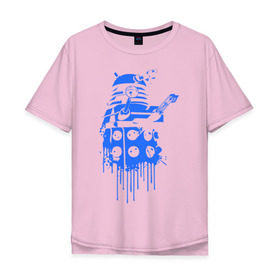 Мужская футболка хлопок Oversize с принтом Daleks , 100% хлопок | свободный крой, круглый ворот, “спинка” длиннее передней части | Тематика изображения на принте: 