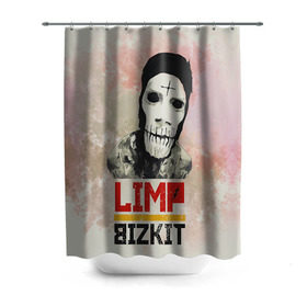 Штора 3D для ванной с принтом Limp Bizkit , 100% полиэстер | плотность материала — 100 г/м2. Стандартный размер — 146 см х 180 см. По верхнему краю — пластиковые люверсы для креплений. В комплекте 10 пластиковых колец | bizkit | limp | limp bizkit | бизкит | лимп | лимп бизкит | лимпбизкит | рок