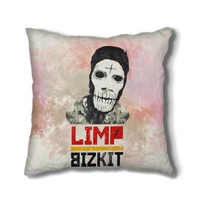 Подушка 3D с принтом Limp Bizkit , наволочка – 100% полиэстер, наполнитель – холлофайбер (легкий наполнитель, не вызывает аллергию). | состоит из подушки и наволочки. Наволочка на молнии, легко снимается для стирки | bizkit | limp | limp bizkit | бизкит | лимп | лимп бизкит | лимпбизкит | рок