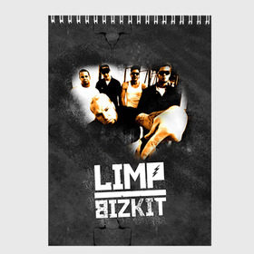 Скетчбук с принтом Limp Bizkit , 100% бумага
 | 48 листов, плотность листов — 100 г/м2, плотность картонной обложки — 250 г/м2. Листы скреплены сверху удобной пружинной спиралью | Тематика изображения на принте: bizkit | cobra | gold | limp | limp bizkit | бизкит | голд | кобра | лимп | лимп бизкит | лимпбизкит | рок