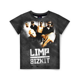 Детская футболка 3D с принтом Limp Bizkit , 100% гипоаллергенный полиэфир | прямой крой, круглый вырез горловины, длина до линии бедер, чуть спущенное плечо, ткань немного тянется | bizkit | cobra | gold | limp | limp bizkit | бизкит | голд | кобра | лимп | лимп бизкит | лимпбизкит | рок