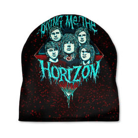 Шапка 3D с принтом Bring Me The Horizon , 100% полиэстер | универсальный размер, печать по всей поверхности изделия | bmth | bring me the horizon | hardcore | rock | музыка | рок