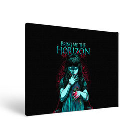Холст прямоугольный с принтом Bring Me The Horizon , 100% ПВХ |  | Тематика изображения на принте: bmth | bring me the horizon | hardcore | rock | музыка | рок