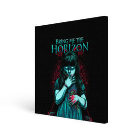 Холст квадратный с принтом Bring Me The Horizon , 100% ПВХ |  | bmth | bring me the horizon | hardcore | rock | музыка | рок