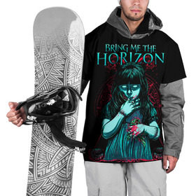 Накидка на куртку 3D с принтом Bring Me The Horizon , 100% полиэстер |  | Тематика изображения на принте: bmth | bring me the horizon | hardcore | rock | музыка | рок