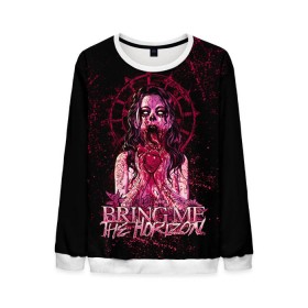 Мужской свитшот 3D с принтом Bring Me The Horizon , 100% полиэстер с мягким внутренним слоем | круглый вырез горловины, мягкая резинка на манжетах и поясе, свободная посадка по фигуре | Тематика изображения на принте: bmth | bring me the horizon | hardcore | rock | музыка | рок