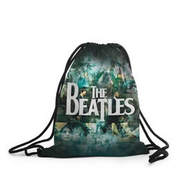 Рюкзак-мешок 3D с принтом The Beatles , 100% полиэстер | плотность ткани — 200 г/м2, размер — 35 х 45 см; лямки — толстые шнурки, застежка на шнуровке, без карманов и подкладки | beatles | rock | the beatles | битлз | битлс | битлы | рок